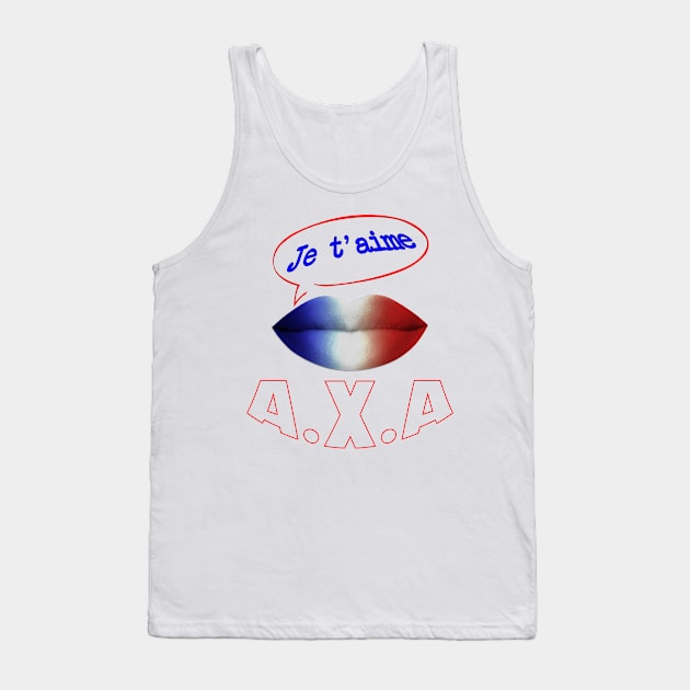 FRENCH KISS JE TAIME AXA Tank Top by ShamSahid